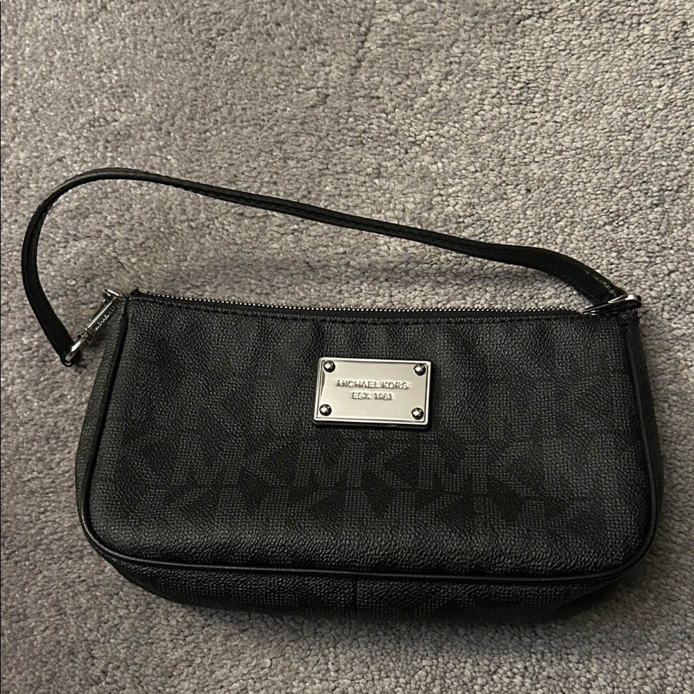 Michael Kors Black Wristlet Bag
